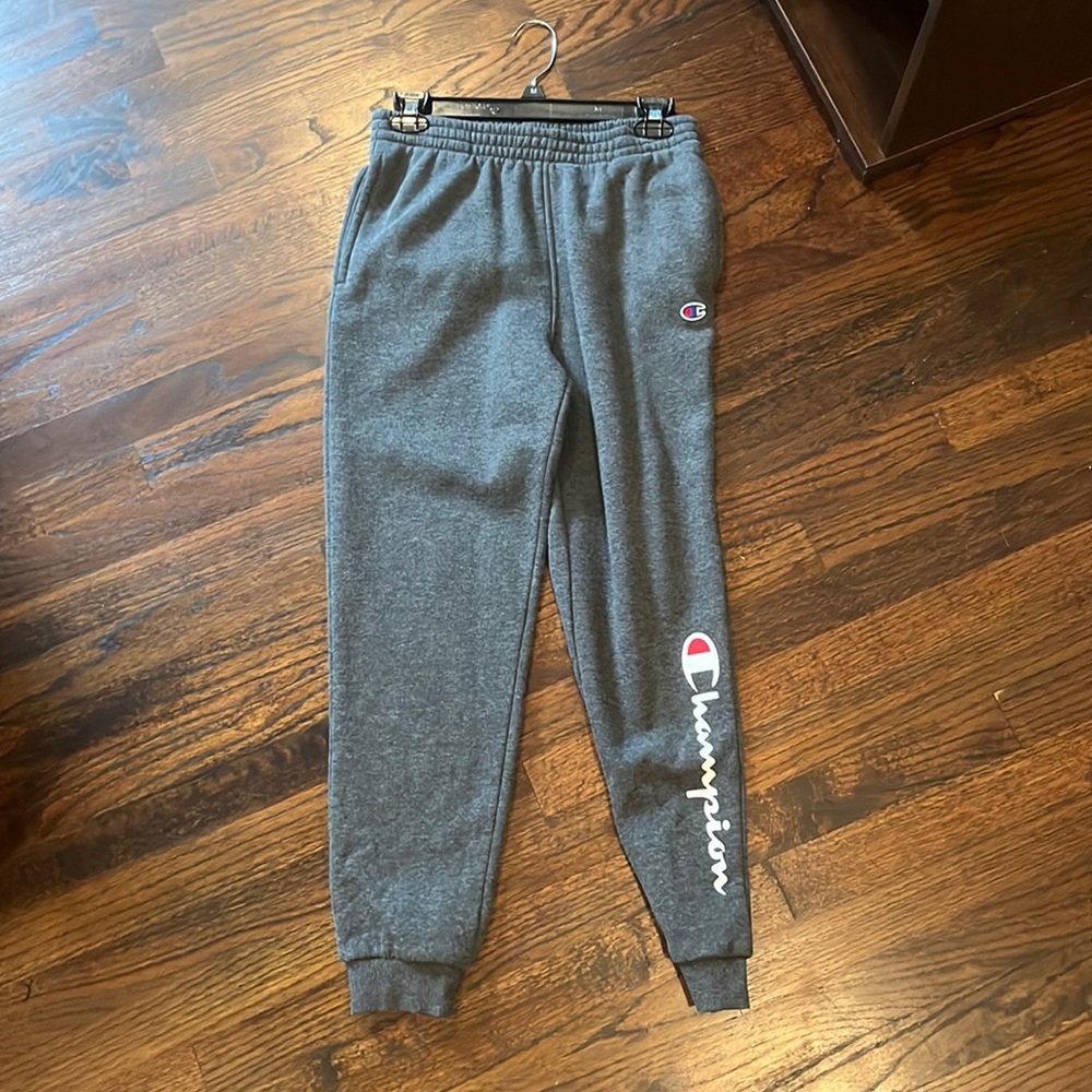 champion dark gray sweatpants